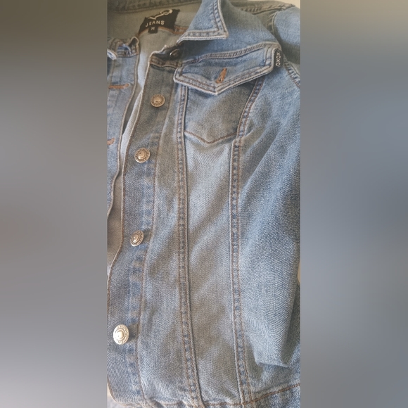 💜Xoxo womens jean jacket size medium - Picture 3 of 4